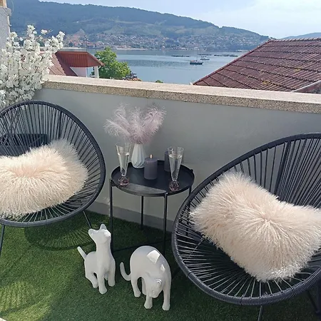 アパート Rincon Del Mar Terrazas Y Vistas A La Ria De Vigo Moaña